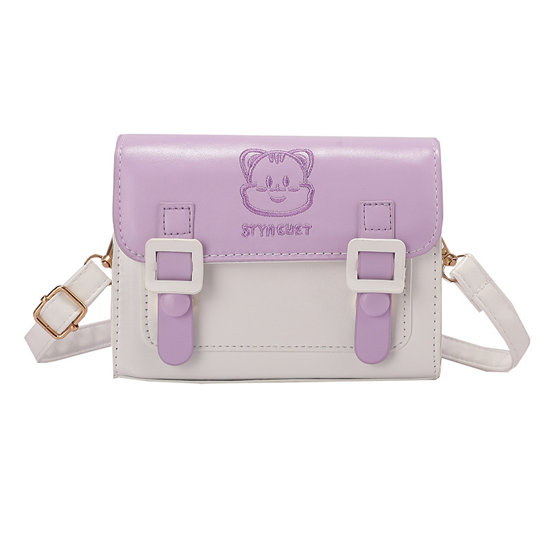 Ženska crossbody torbica, Fresh and Sweet stil, PU materijal, pravokutnog oblika, s poklopcem