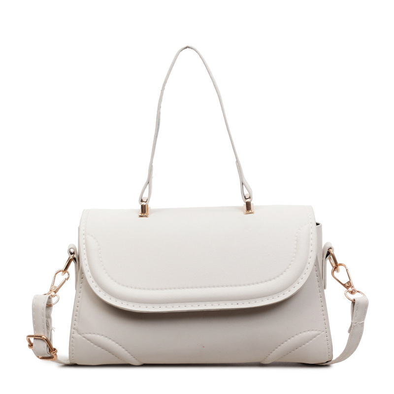 Ženska crossbody torba, retro mala kvadratna, PU koža, otvaranje s preklopom, unutarnji džep sa zipom, poliester podstava