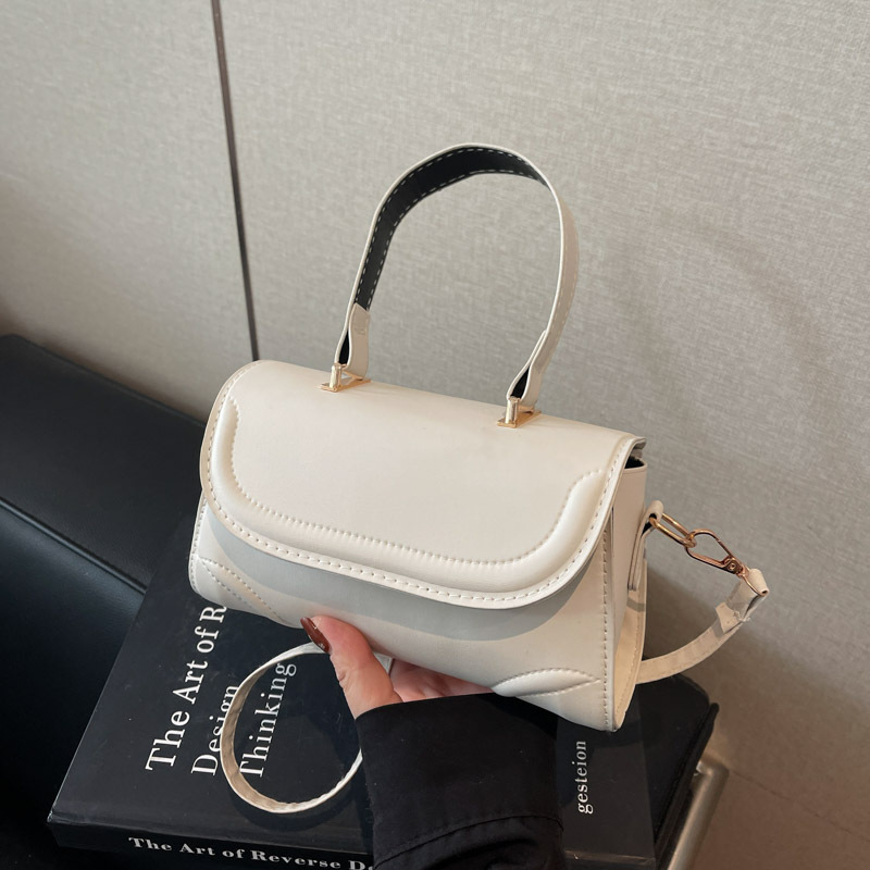 Ženska crossbody torba, retro mala kvadratna, PU koža, otvaranje s preklopom, unutarnji džep sa zipom, poliester podstava