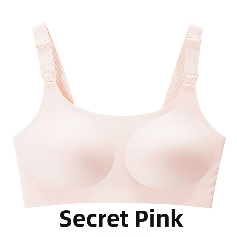 Θηλαστικό σουτιέν εγκυμοσύνης με λεπτές προμορφωμένες κάψες, πίσω κούμπωμα τεσσάρων σειρών, σταθεροί διπλοί ιμάντες, ύφασμα νάιλον με επένδυση από σπαντέξ 30–50%