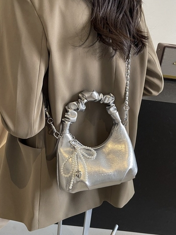 Dumpling torba - street fashion, PU, zatvarač, unutarnja džep sa zatvaračem, poliester podstava, crossbody s jednim remenom