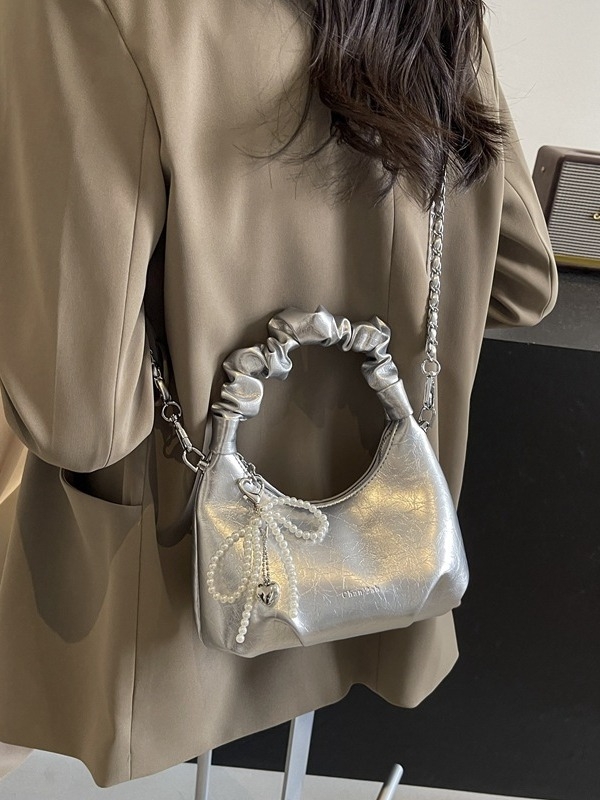 Dumpling torba - street fashion, PU, zatvarač, unutarnja džep sa zatvaračem, poliester podstava, crossbody s jednim remenom