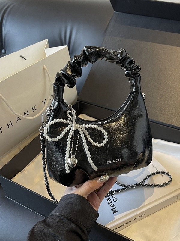 Dumpling torba - street fashion, PU, zatvarač, unutarnja džep sa zatvaračem, poliester podstava, crossbody s jednim remenom
