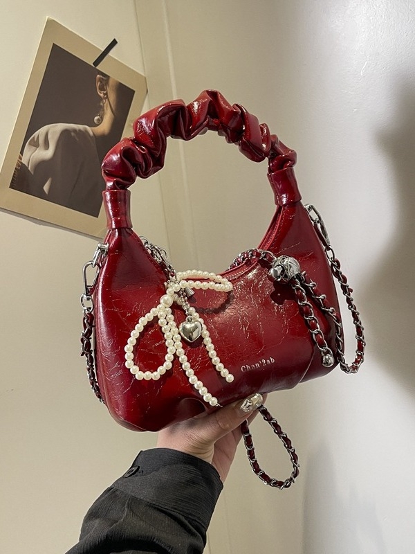 Dumpling torba - street fashion, PU, zatvarač, unutarnja džep sa zatvaračem, poliester podstava, crossbody s jednim remenom