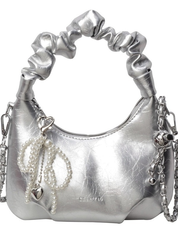 Dumpling torba - street fashion, PU, zatvarač, unutarnja džep sa zatvaračem, poliester podstava, crossbody s jednim remenom