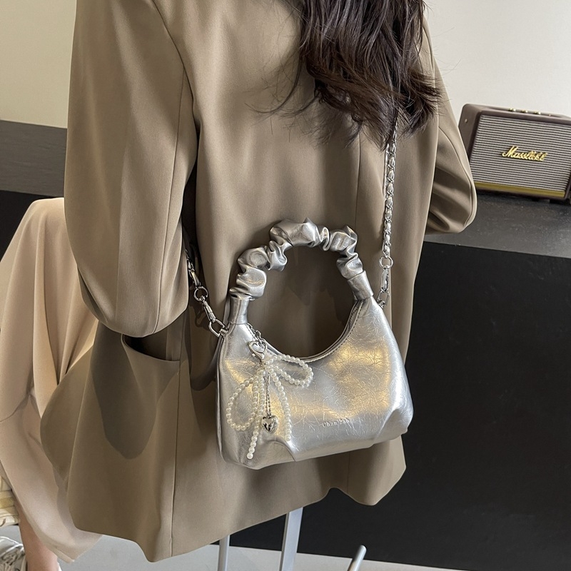 Dumpling torba - street fashion, PU, zatvarač, unutarnja džep sa zatvaračem, poliester podstava, crossbody s jednim remenom