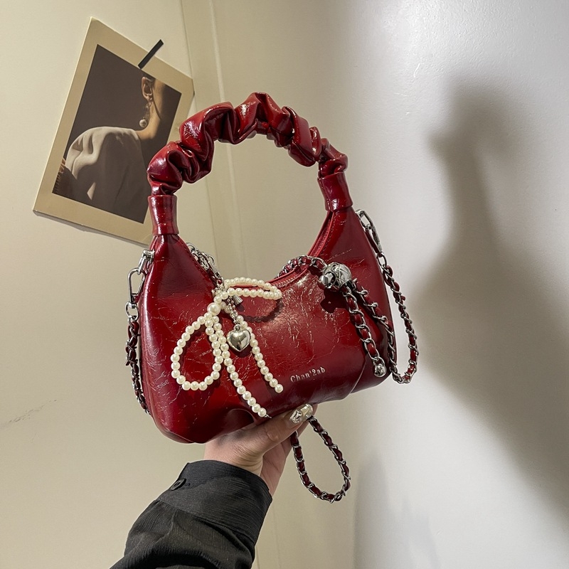 Dumpling torba - street fashion, PU, zatvarač, unutarnja džep sa zatvaračem, poliester podstava, crossbody s jednim remenom
