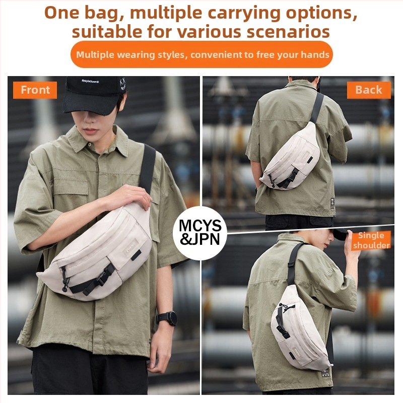 Crossbody taška, unisex, Oxford materiál, priedušná, vodeodolná, ultraľahká, Model 049