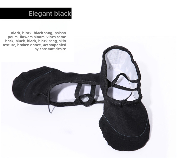 Detské tanečné topánky, unisex, mäkká podrážka, plátenné topánky s koženou špičkou