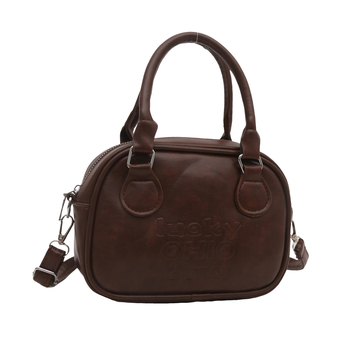 Ženska PU crossbody torbica u street-stilu, horizontalnog kvadratnog oblika, zatvarač, poliester podstava