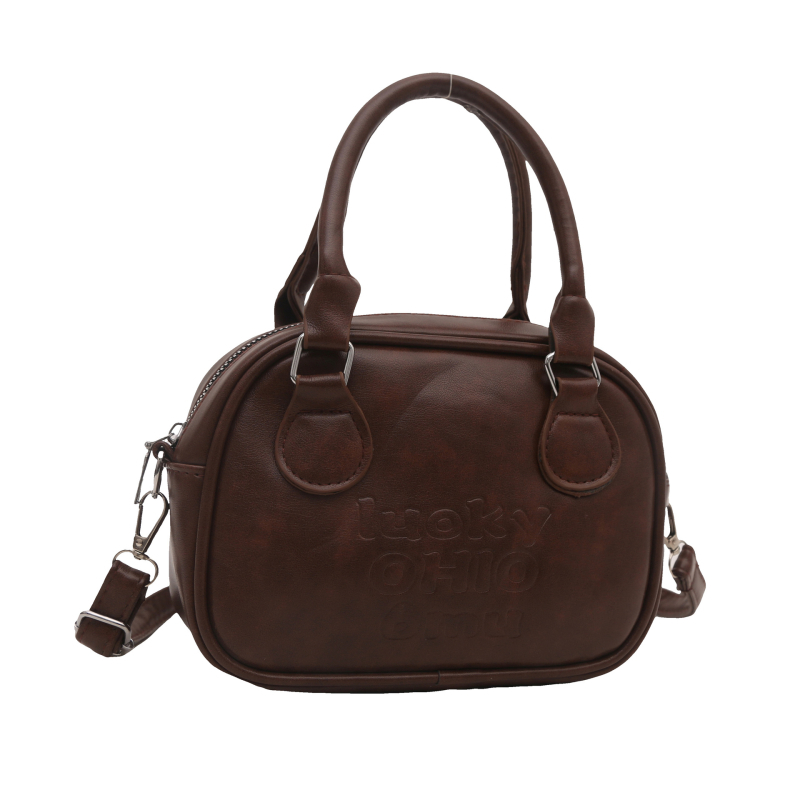 Ženska PU crossbody torbica u street-stilu, horizontalnog kvadratnog oblika, zatvarač, poliester podstava