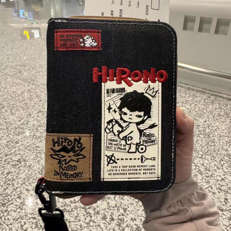 Putnički držač za putovnicu — Vintage karirani organizator kartica s pohranom karata, 600D Oxford tkanina, oblik ručne torbe, japanski stil