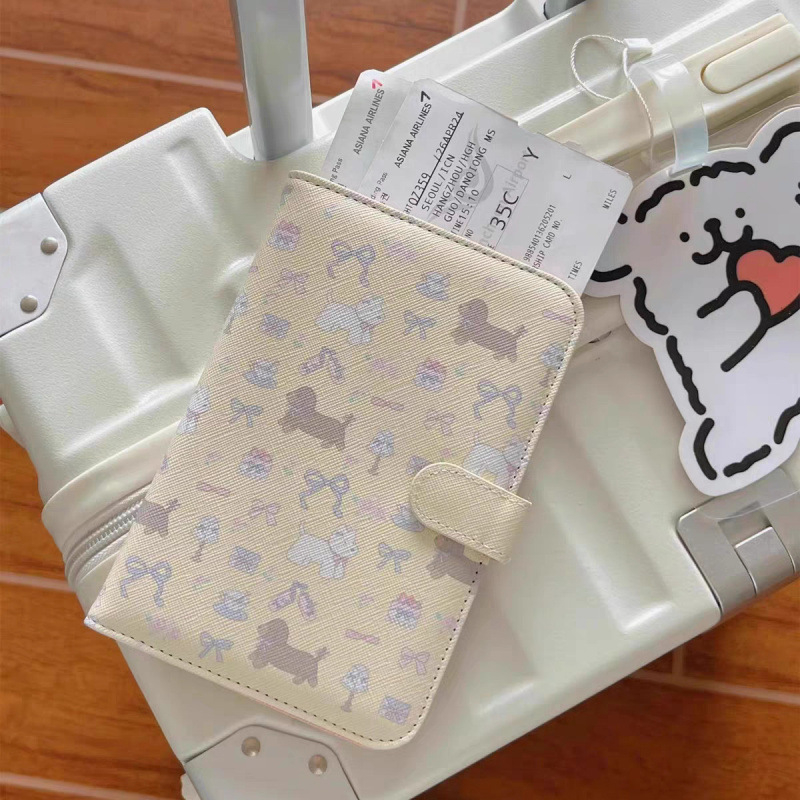 Putnički držač za putovnicu — Vintage karirani organizator kartica s pohranom karata, 600D Oxford tkanina, oblik ručne torbe, japanski stil