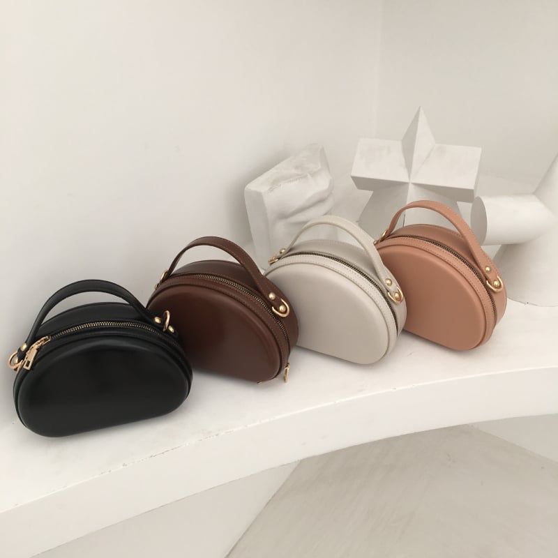 PU crossbody torbica, školjka oblik, ulični trend, zip otvor, jedna naramenica (Stil: ulicni trend; Materijal: PU; Oblik: školjka; Otvaranje: zip; Naramenica: jedna)