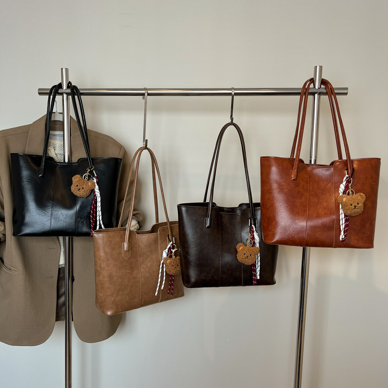 Tote torba – korejskog stila mode, velika kapaciteta, PU materijal, zatvarač, džep za telefon