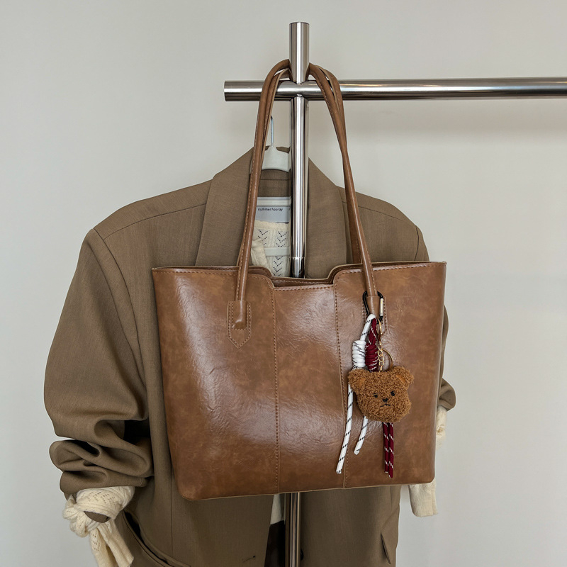 Tote torba – korejskog stila mode, velika kapaciteta, PU materijal, zatvarač, džep za telefon