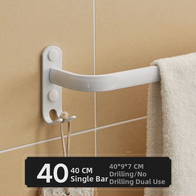 Fürdőszobai alumínium törölközőtartó – háromrétegű, 60 kg teherbírás, felület spray műanyag bevonattal