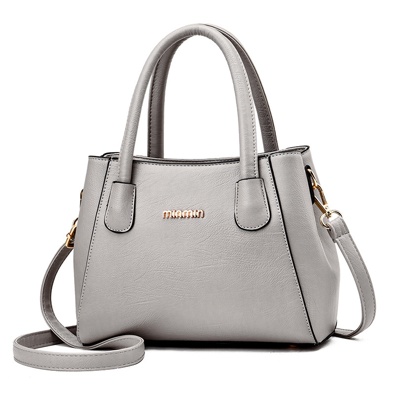 Geantă de damă Zog din PU, tip găleată, deschidere superioară, minimalism urban