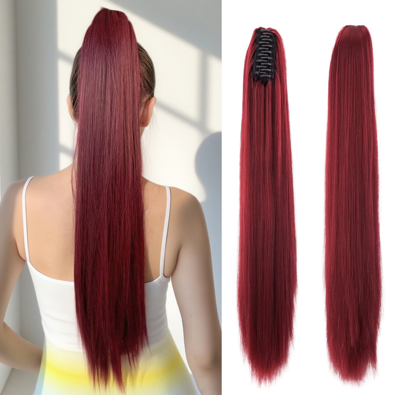 Perika s repom, vlakna otporna na visoke temperature, model Big Grab Straight Ponytail, marka Fragrant, za žene