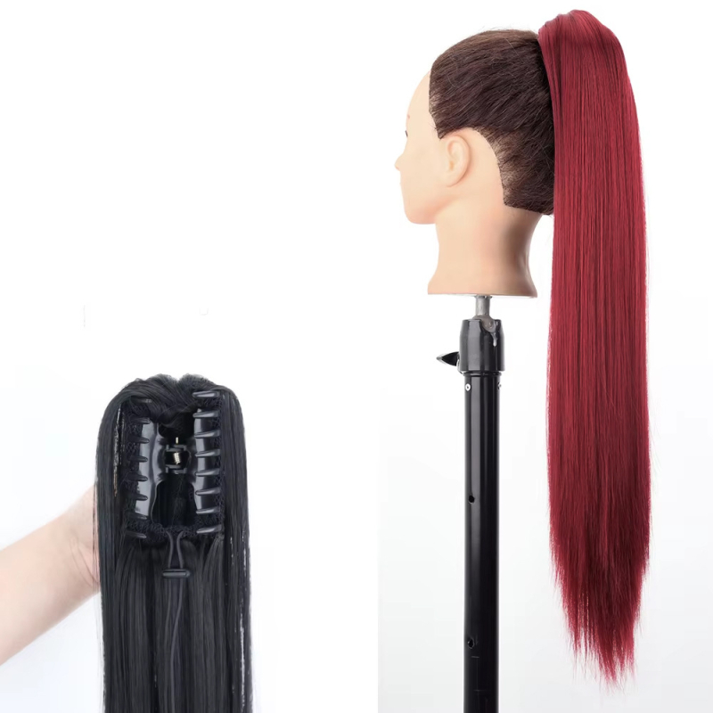 Perika s repom, vlakna otporna na visoke temperature, model Big Grab Straight Ponytail, marka Fragrant, za žene