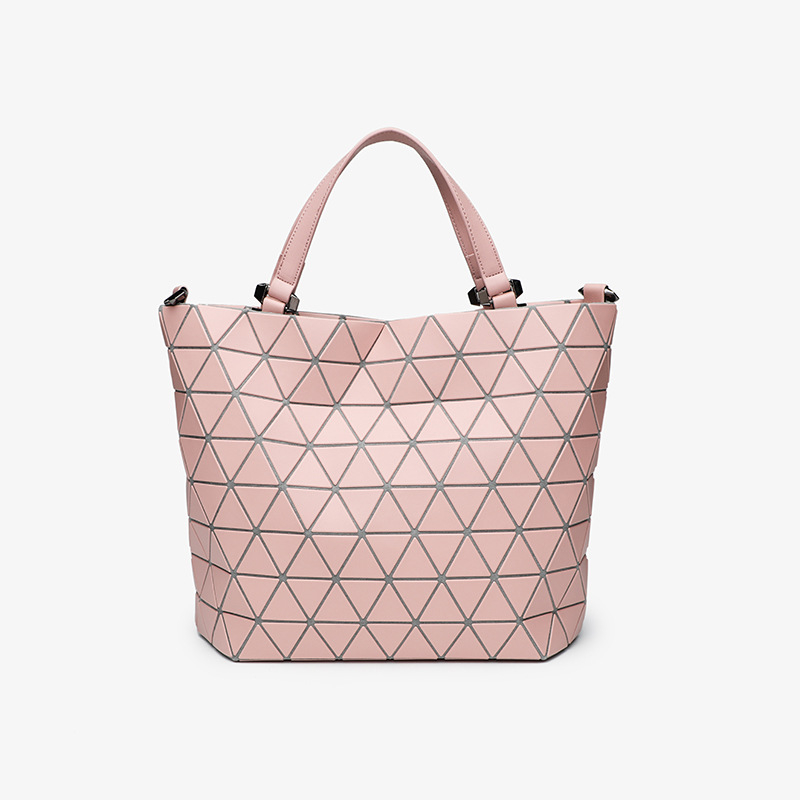 Geantă bucket din PVC - stil stradal, fermoar, buzunar ascuns cu fermoar, curea simplă