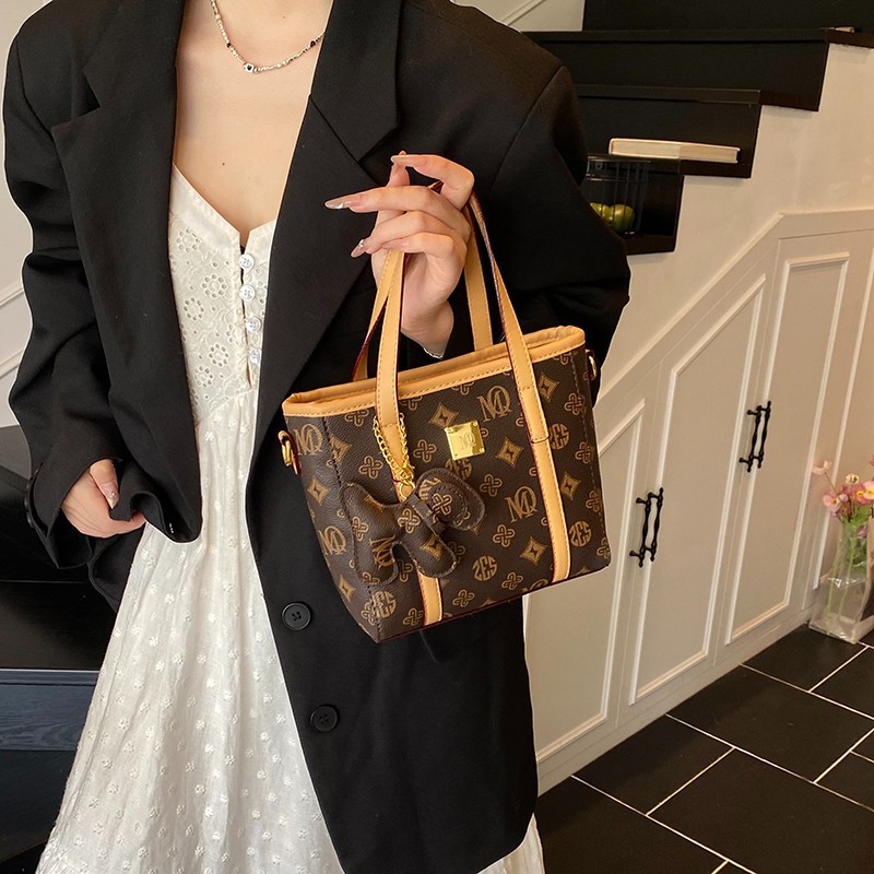 Geantă bucket pentru umăr – Retro european-american, material PU, închidere cu fermoar, căptușeală poliester, buzunar interior ascuns