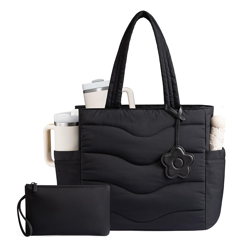 RJ női városi minimalist stílusú táska, párnás forma, poliészter, cipzár nyitás, belső zsebek: rejtett cipzáras zseb, telefon zseb, rekesz zseb, dupla vállpánt