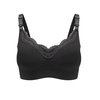 Blue Butterfly Modal Θηλάζον Σουτιέν, χωρίς μεταλλικά, χωρίς ραφές, με δαντελωτό άκρο, λεπτές προμορφωμένες κύπελλες, αερισμένη επένδυση, σταθερά διπλά λουριά