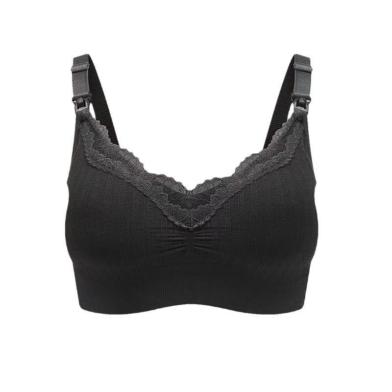 Blue Butterfly Modal Θηλάζον Σουτιέν, χωρίς μεταλλικά, χωρίς ραφές, με δαντελωτό άκρο, λεπτές προμορφωμένες κύπελλες, αερισμένη επένδυση, σταθερά διπλά λουριά