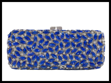 Večernja clutch torbica s metalnim okvirom, stakleni dijamantni ukrasi, 3D životinjski motiv, vodoravni kvadratni oblik, magnetsko zatvaranje