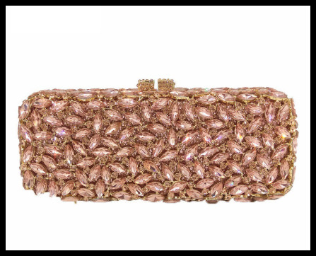 Večernja clutch torbica s metalnim okvirom, stakleni dijamantni ukrasi, 3D životinjski motiv, vodoravni kvadratni oblik, magnetsko zatvaranje