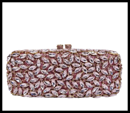 Večernja clutch torbica s metalnim okvirom, stakleni dijamantni ukrasi, 3D životinjski motiv, vodoravni kvadratni oblik, magnetsko zatvaranje