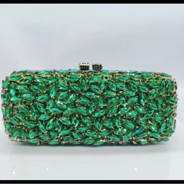 Večernja clutch torbica s metalnim okvirom, stakleni dijamantni ukrasi, 3D životinjski motiv, vodoravni kvadratni oblik, magnetsko zatvaranje