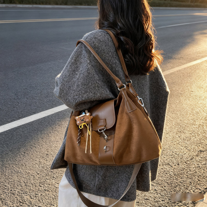 Torba preko ramena crossbody - japansko-korejskog stila, poliester, zatvarač, džep za telefon, zimsko izdanje 2025
