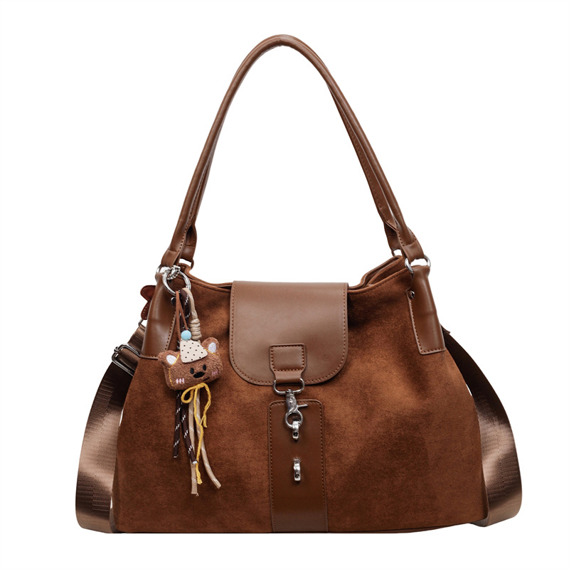 Torba preko ramena crossbody - japansko-korejskog stila, poliester, zatvarač, džep za telefon, zimsko izdanje 2025