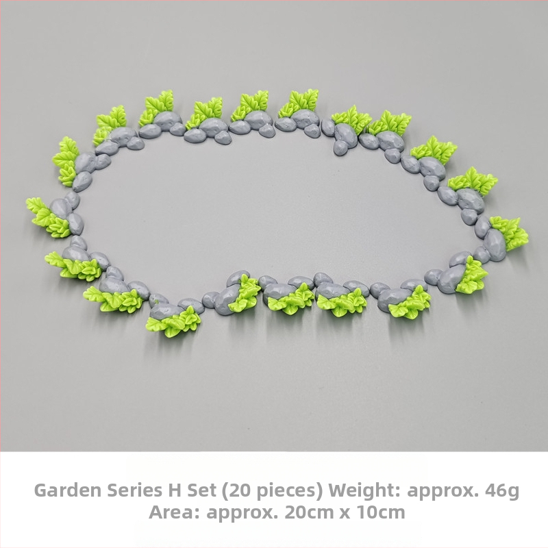 Mini peisaj în miniatură din rășină – decor de grădină în stil antic cu foișor, frunze de lotus, iaz și pod arcuit (Material: rășină; Tip material: plastic, rășină; Categorie: meșteșuguri din rășină; Stil: desen animat)