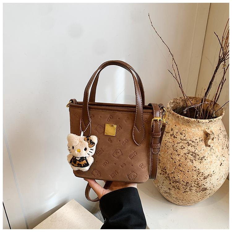 Geantă tip găleată cu curea simplă, PU material, închidere cu fermoar, buzunar interior cu fermoar, 2025 iarnă lansare