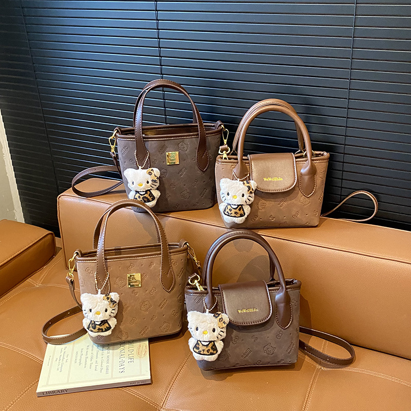 Geantă tip găleată cu curea simplă, PU material, închidere cu fermoar, buzunar interior cu fermoar, 2025 iarnă lansare