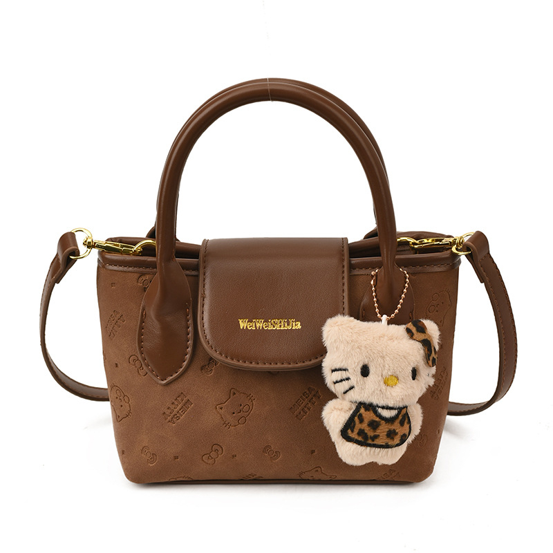 Geantă tip găleată cu curea simplă, PU material, închidere cu fermoar, buzunar interior cu fermoar, 2025 iarnă lansare