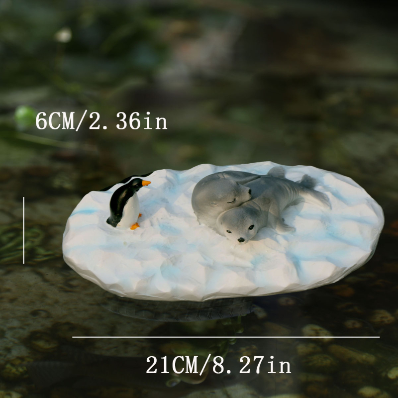 Ornamente din rășină pentru grădină: rață plutitoare și broscuță pentru iaz și peisajul grădinii – stil modern minimalist