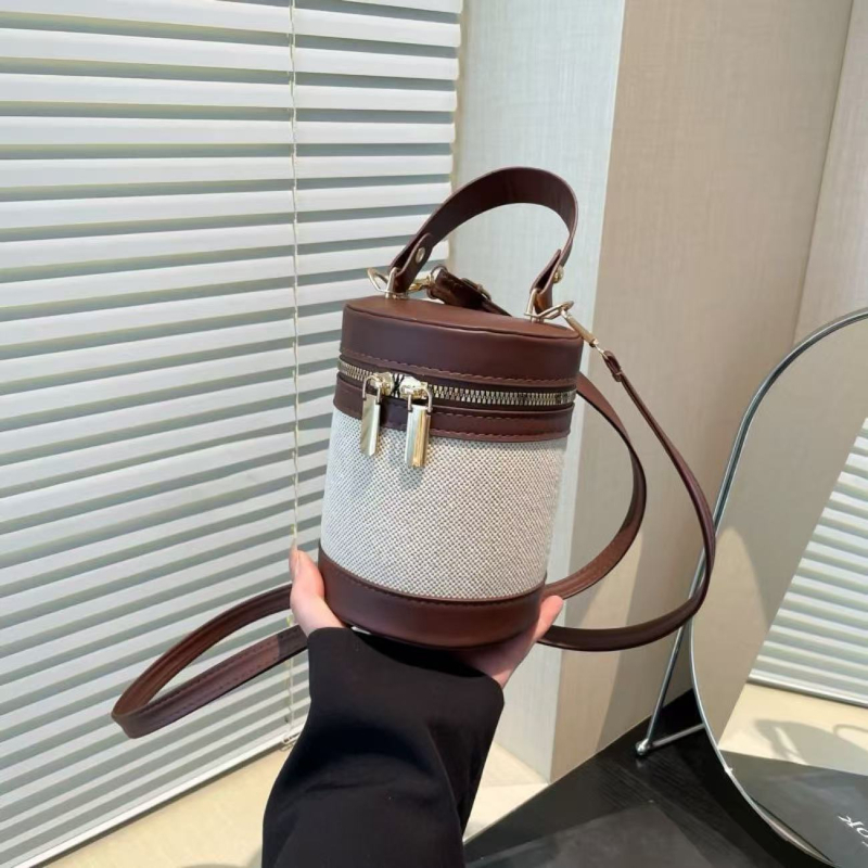 PU bucket torba sa zip zatvaračem, poliester podstava, ljeto 2025 izdanje