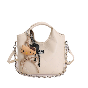 Geantă Bucket pentru femei, stil urban minimalist, material PU, formă de găleată, închidere magnetică, căptușeală din poliester