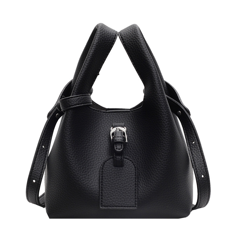 PU crossbody bucket bag, magnetsko zatvaranje, poliester podstava, jednoručna naramenica — jesen 2025 izdanje