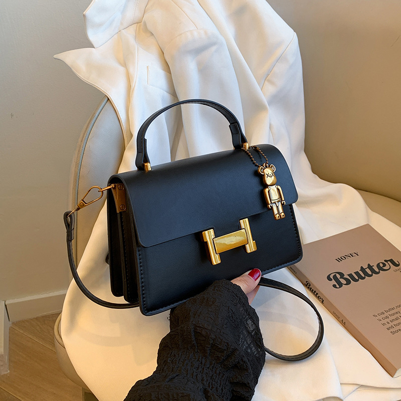Zhan Lin PU kožna crossbody torba, horizontalni kvadratni oblik, magnetsko zatvaranje, džep za telefon i ID karticu, podstava od poliestera