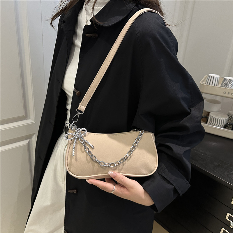 PU kvadratna crossbody torba, gradski minimalistički stil, zatvarač, poliester podstava, Han Shan marka, jesen 2025