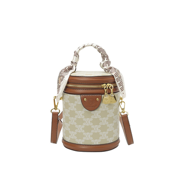 Geantă bucket PU pentru femei, stil urban, toamnă 2025, fermoar