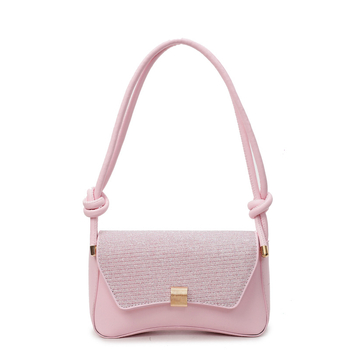 PU kožna crossbody torba, horizontalni kvadratni oblik, gradski minimalistički stil, zaključavanje, džep za telefon