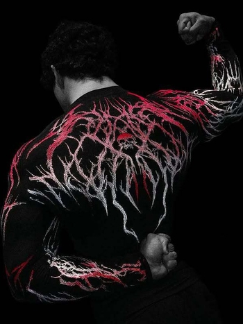 Ανδρικό μακρύ μανίκι τοπ συμπίεσης, ριγέ Milk Silk ύφασμα, γρήγορο στέγνωμα, πολυεστερική επένδυση, για τρέξιμο, φθινοπωρινό-χειμερινό 2025