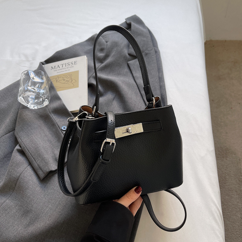 Bani Cat PU torba-tip košara, otvaranje šnira, crossbody preko jednog ramena