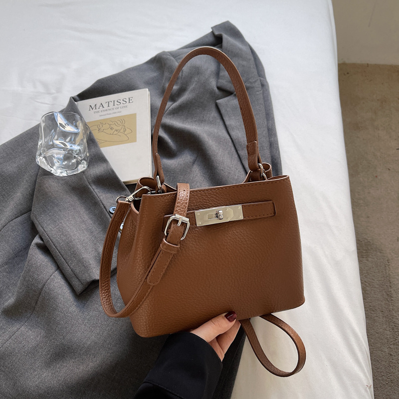Bani Cat PU torba-tip košara, otvaranje šnira, crossbody preko jednog ramena